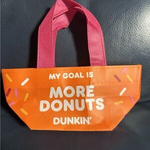 Dunkin Donuts Mini Tote Bag Orange Limited Edition Rare Never Used Brand New